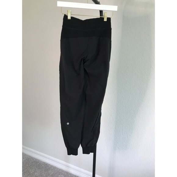 Lulu Lemon Dance Studio  Mid Rise Joggers Pants Full Length | Size 2 | Black - Picture 5 of 7